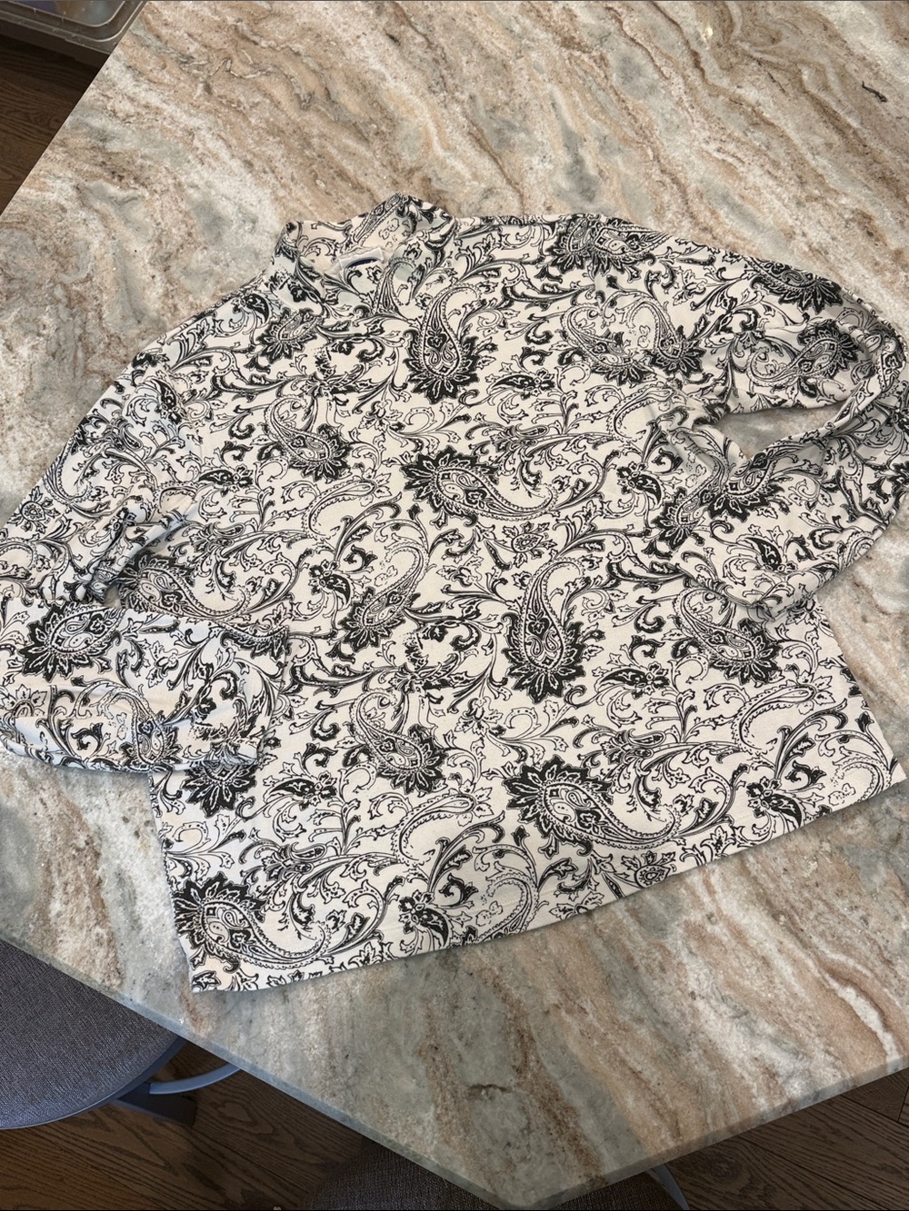 90's Paisley Turtleneck